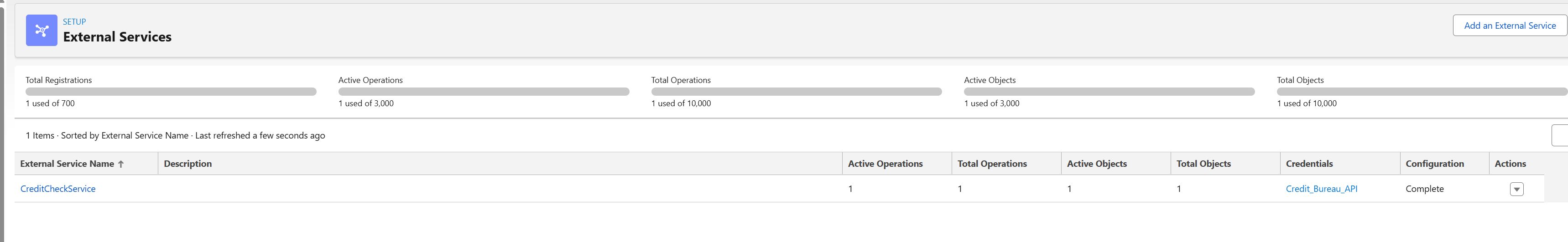 External Services Setup