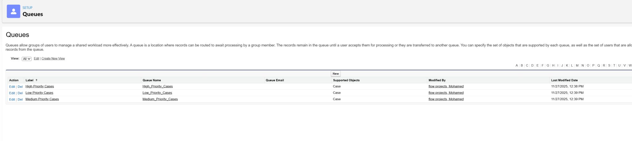 Queue Configuration
